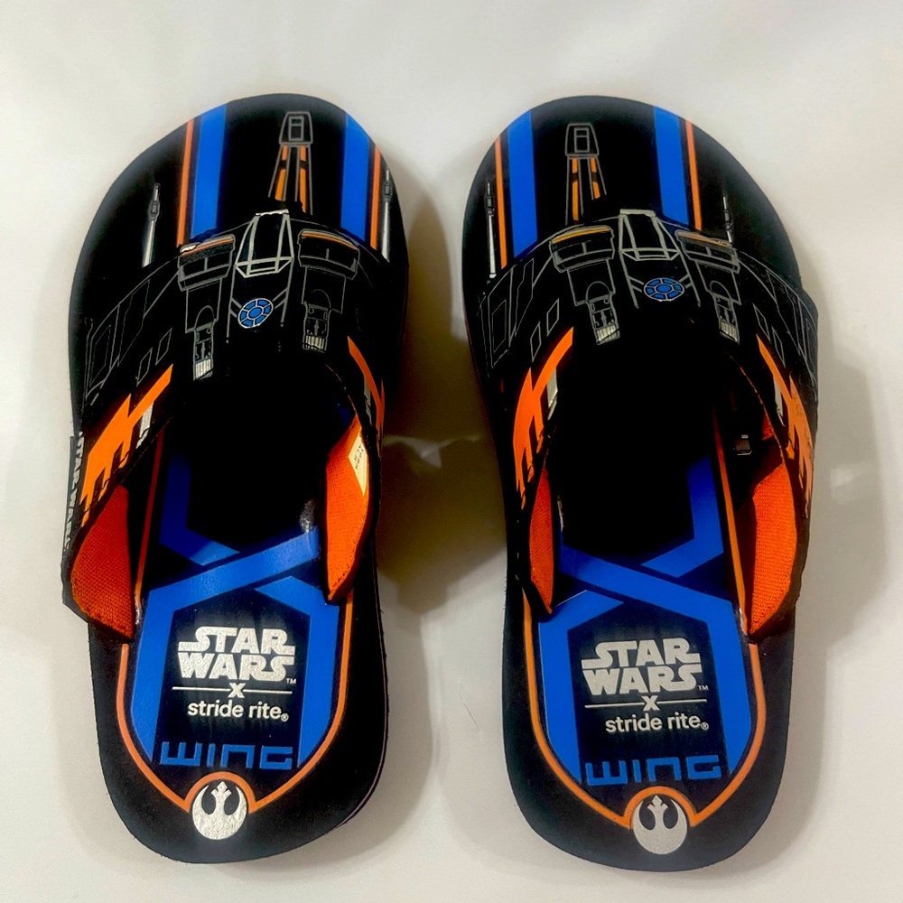 Stride Rite Star Wars toddler flip flop thong sandals size 20